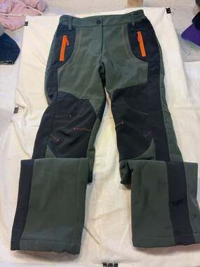 Windstopper Technical Hiking Pants Green/Black Size S